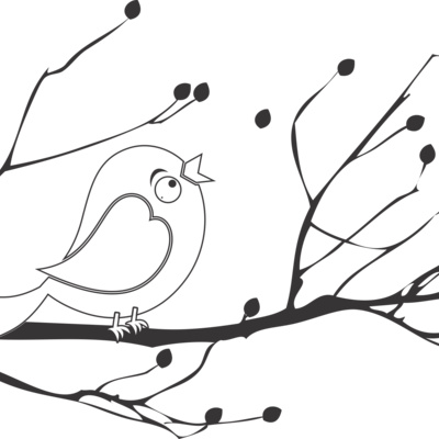 blossom tree bird womens Thumbnail